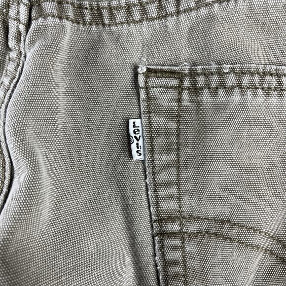LEVIS 514 JEANS MENS 32x36 BEIGE FITS 32x34 SLIM STRAIGHT WHITE TAB ZIPPER FLY - Picture 7 of 11